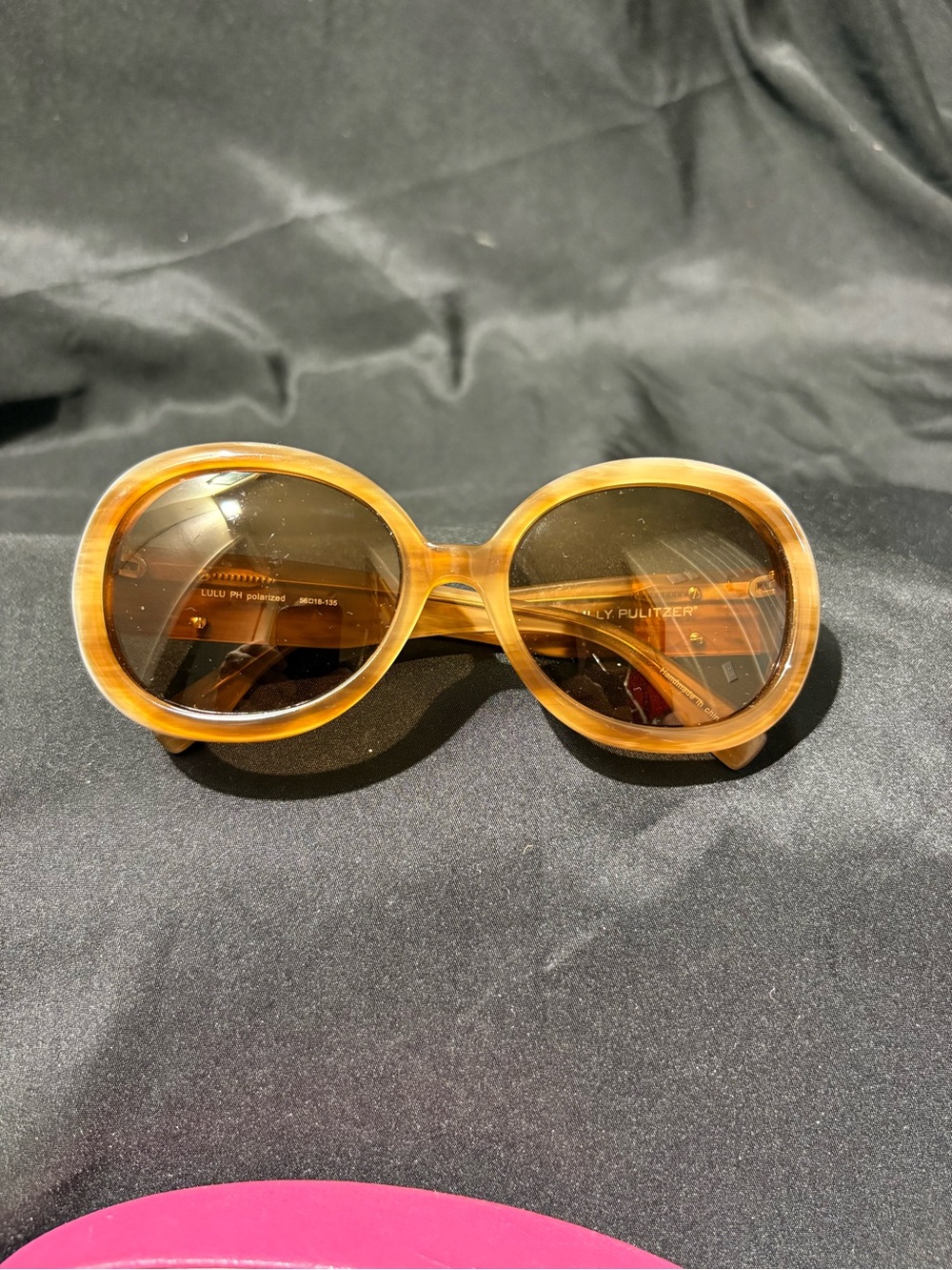 Lilly Pulitzer Honey Amber Round Sunglasses